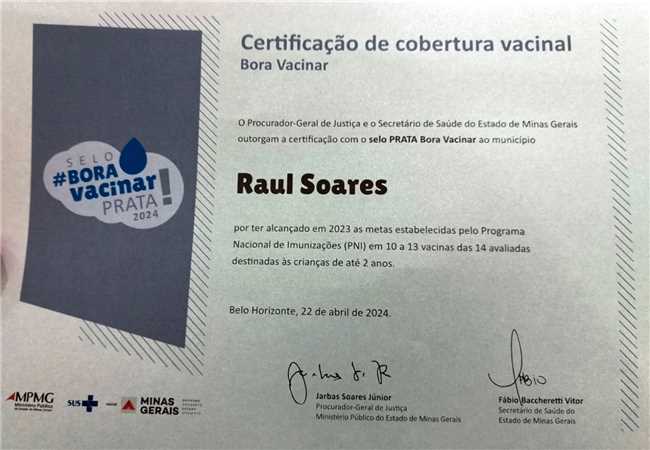 Certificação de cobertura vacinal